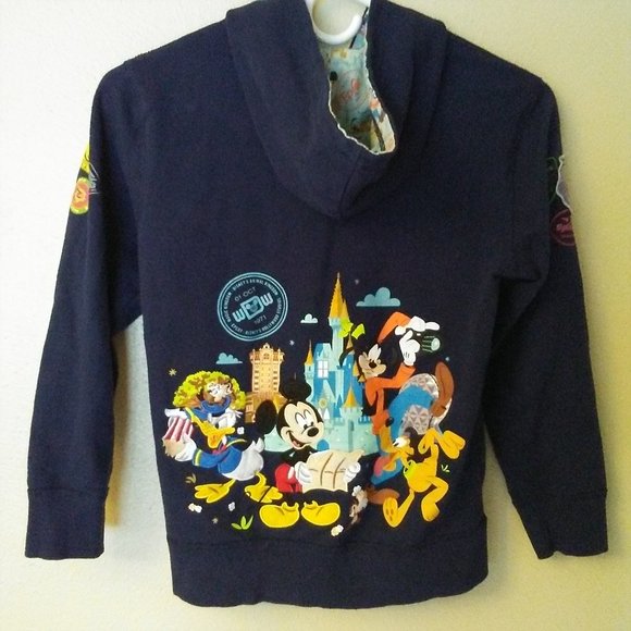 Mickey Mouse and Friends Zip Hoodie for Kids Walt Disney World Size M